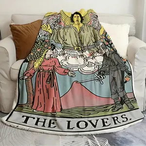 Soft Blanket Princess Bride The Lovers Tarot Card Retro-style blanket Comfortable sofa decoration camping and picnic blanket winter warming blanket