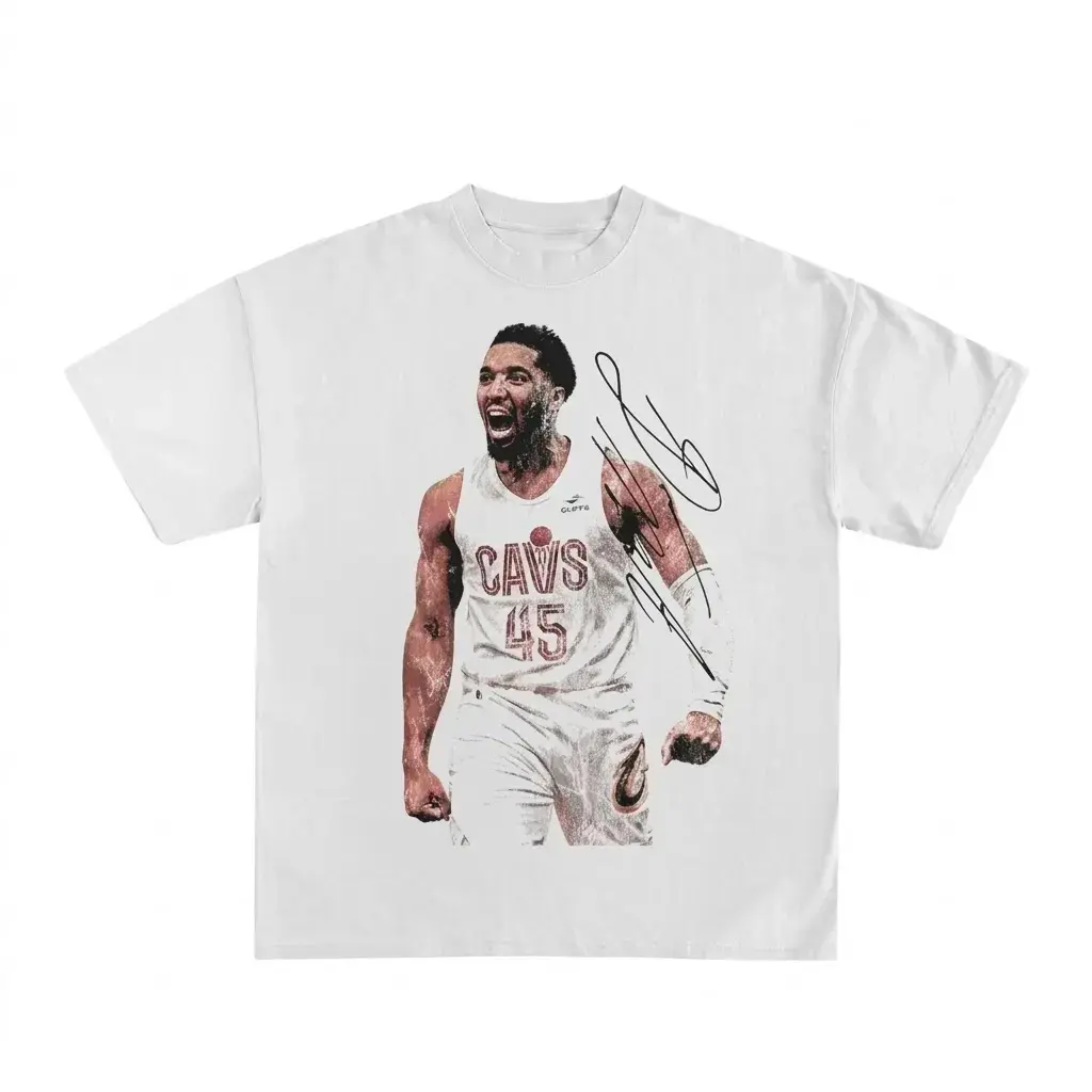 Donovan Mitchell Shirt - Basketball Shirt, Vintage Player Graphic Shirt for Basketball Fans, Game Day Sports Shirt Gift for Men & Women