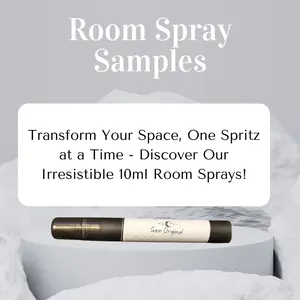 Room Spray 10ml  Samples- Aroma Collection for Home or Office - Paraben-Free, Non-Aerosol, Safe for Pets and Children, Versatile Scent Options