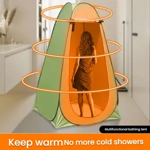 Pop Up Portable Toilet Tent | Waterproof Privacy Shelter for Camping/RV/Beach | Instant Set Up Foldable Outdoor Changing Tent with Storage Bag