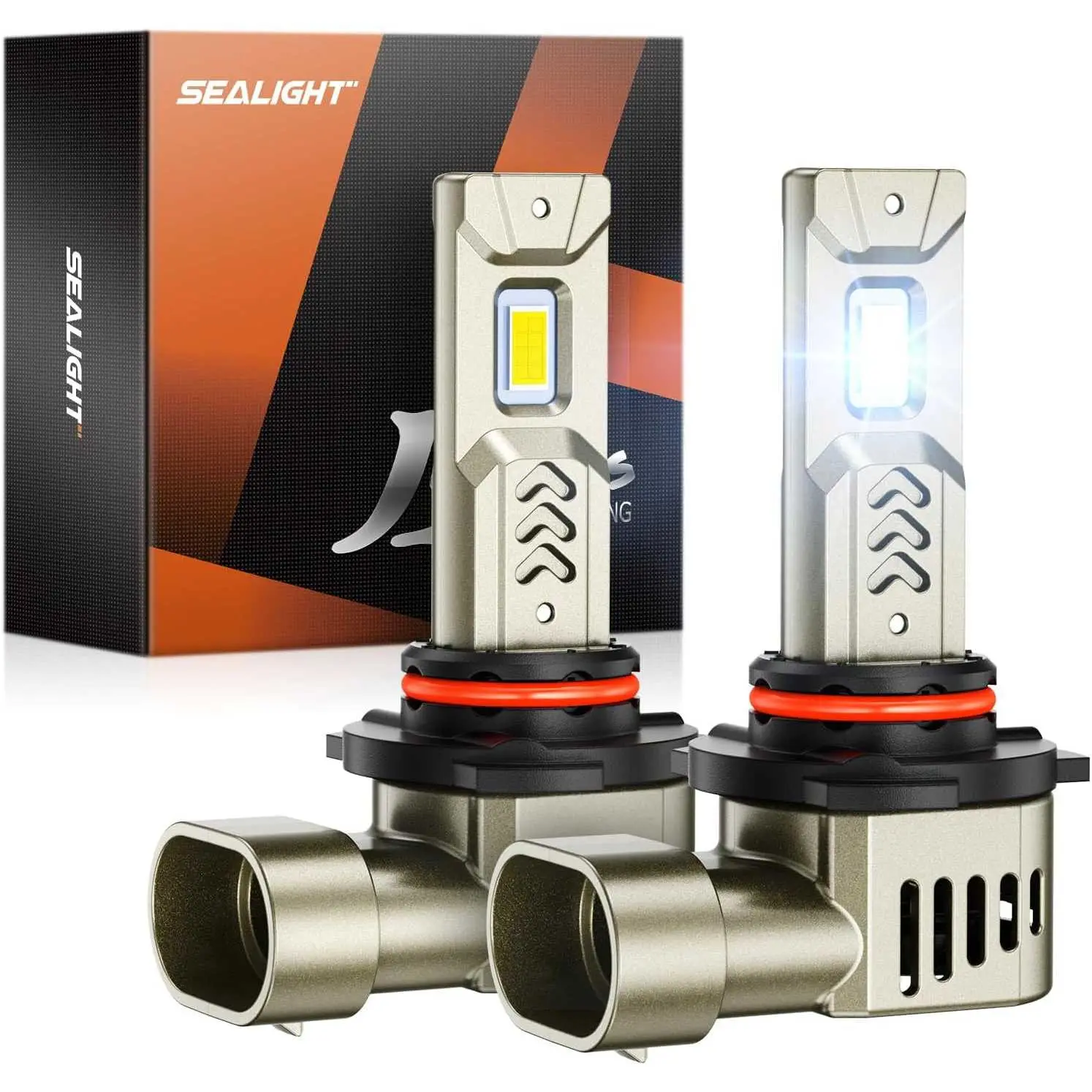 2016 Toyota Highlander 9005/HB3 90W 6500K White IP68 LED Headlight Bulbs 2PCS SEALIGHT L2S