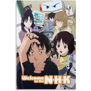 Anime Welcome to The NHK Manga 1 Poster for Room Aesthetic Decorative Canvas Picture Printing Wall Art 08x12inch(20x30cm) Unframe-Style-1