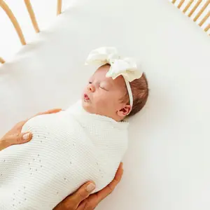 Baby Bling® Satin FAB® Skinny thin soft nylon headband with satin bow