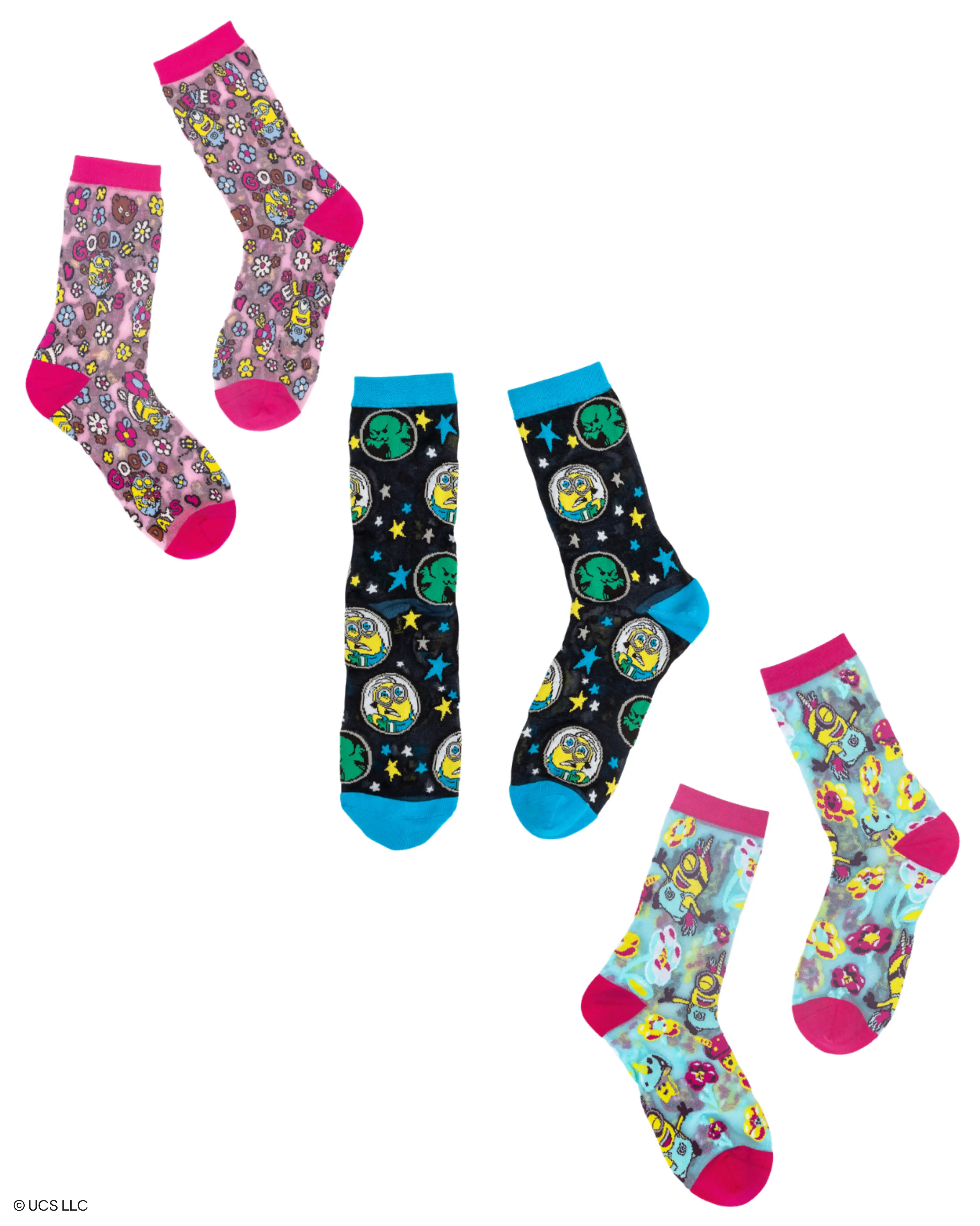 Minions Complete Collection Sheer Socks Bundle