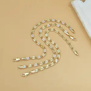 2026 Square Link Spliced Chain Punk Hip-Hop Unisex Bracelet Gold Tone Fashion Accessory for Men & Women