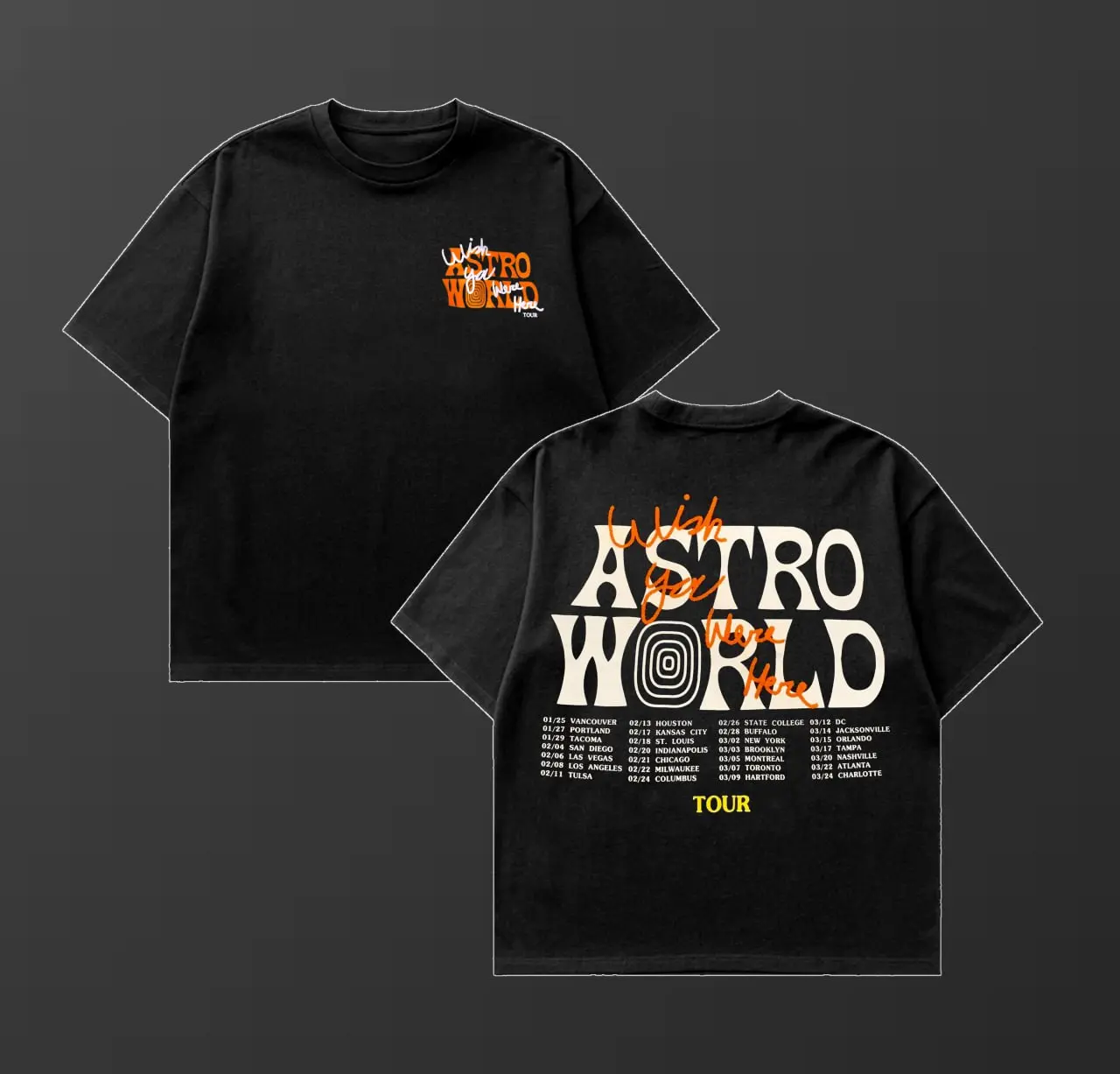 Old Soul Tees *Cactus Orange Astroworld Tour Double Sides Front And Back Premium T-Shirt Cotton Unisex Shirt Rap Shirt Rapper Rap Tee Shirt Music Tour Merch Gift graphic tee unisex heavyweight man unisex t-shirt fashion t-shirt