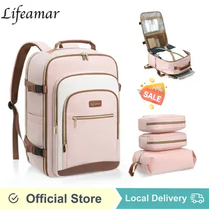 Lifeamar Rugged 40L & 50L Backpack for Men & Women Durable Travel Hiking Backpack with Laptop Sleeve Multi-Purpose for Work School Outdoor Activities