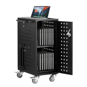 Summervibes VEVOR Charging Cart, 16 Device Mobile Charging Station, Up to 15.6 in Screen Size, Office and Classroom Mobile Charging Cart, for Chromebook, Tablet and Laptop