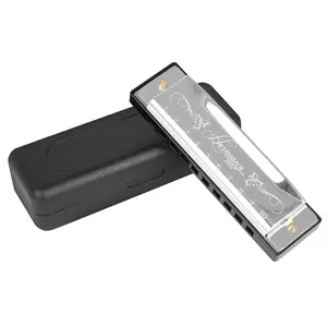 10 Hole 20 Tone Harmonica, 1 Count Colorful C-key Harmonica, Musical Instrument for Beginners & Professionals