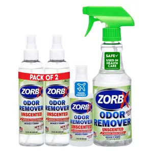 ZORBX Unscented Odor Eliminator – Hospital-Grade, Advanced Formula – Fast-Acting Spray for Pets, Home, Carpet & More (Available in Multiple Sizes)