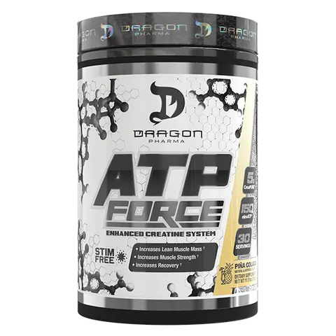 Dragon Pharma ATP Force - 30 servings - Enhanced Creatine System Powdered Supplement Drink Mix for Muscle Strength