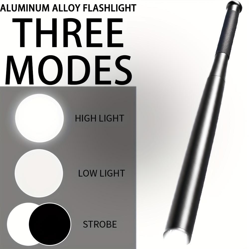 2-in-1 Aluminum Alloy Baseball Bat LED Flashlight Portable Torch with Lanyard for Outdoor Camping Hiking Emergency Light Super Bright 2-in-1 Aluminum Alloy Baseball Bat LED Flashlight Portable Torch with Lanyard for Outdoor Camping Hiking Emergency Light Super Bright