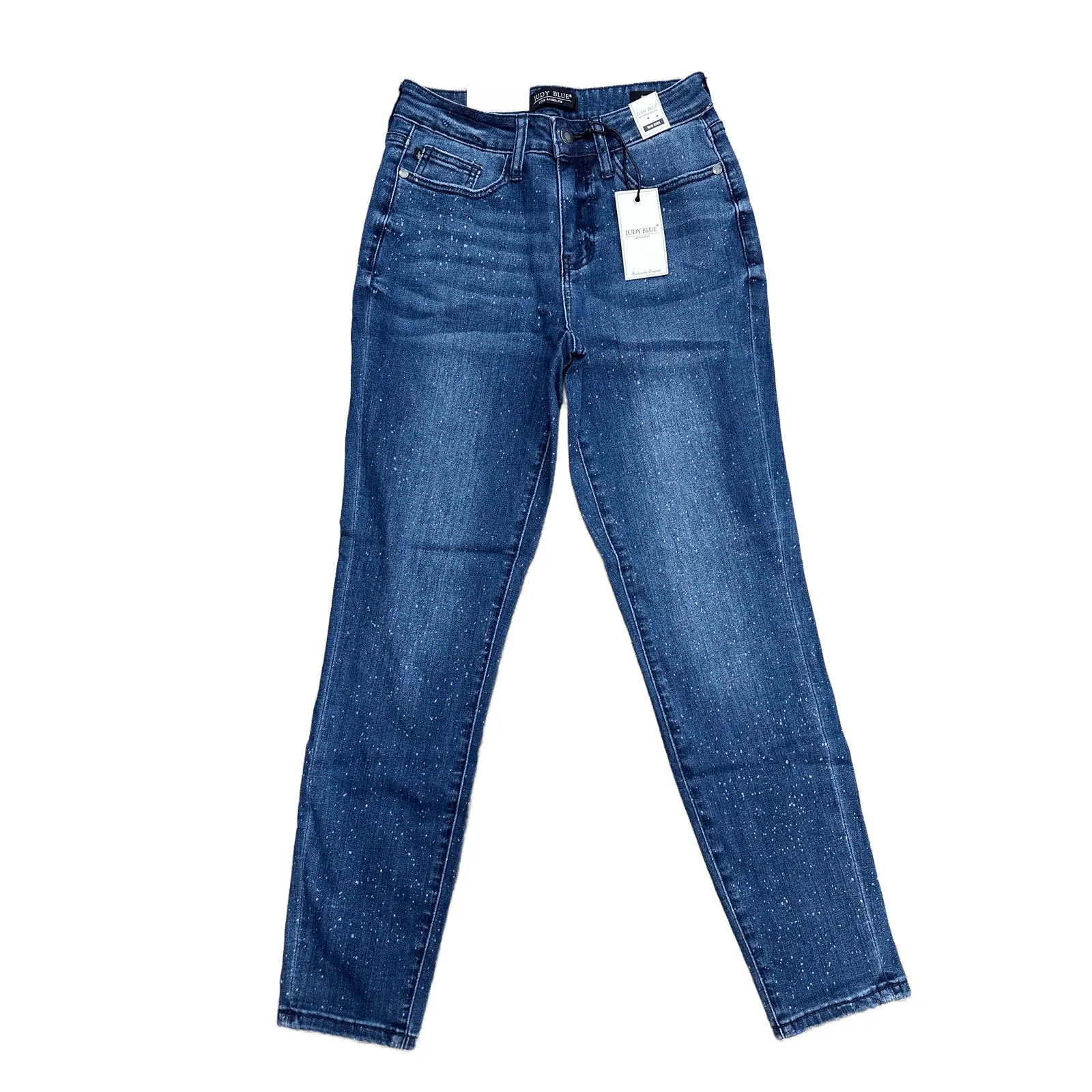 Judy Blue Midrise Relaxed Fit Speckled Jeans