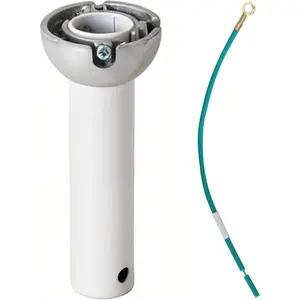 4 Inch Ceiling Fan Downrod With Hanger Ball 1" Diameter Matte White Ceiling Fan Extension Rod No Threads Universal Down Rods for Ceiling Fans Easy Installation