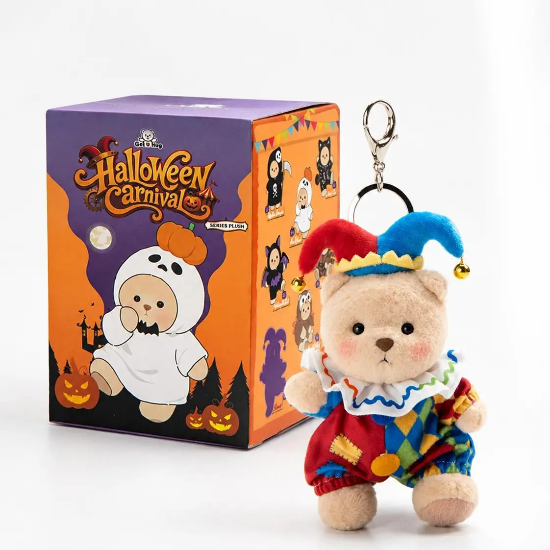 Getahug Halloween Carnival Series Mini Bear Plush Blind Box | 5.9 Inches Pendant Keychain Bag Charm Gift (Pre-sale)