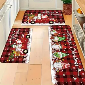 Christmas Doormat Non Slip Machine Washable Flannel Indoor Outdoor Holiday Decor Farmhouse Kitchen Rug Fluffy Rugs Boho Graphic Rug home essentials bathroom decor set