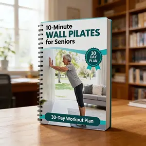 Wall Pilates for Seniors - A Home Exercise Guide for Beginners, Designed Specifically to Improve Balance, Strength, Flexibility, and Mobility, with Simple Step-by-Step Illustrated Instructions, Created Especially for Older Adults
