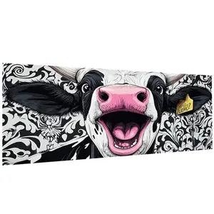 Cow Pattern DIY Diamond Arts Colorful Painting Kit without Frame, Full Drill Mosaic Wall Decoration, Wall Art Decor for Home Living Room Bedroom, Diamond Painting Kits