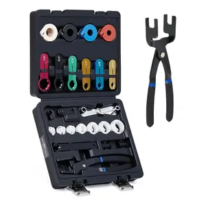 Orion Motor Tech 26pc Fuel Line Disconnect Tool Set, Master Quick Disconnect Tool Kit with Fuel and AC Disconnect Pliers, Fuel Line Removal Tool Set for AC Fuel & Transmission Systems, Black Automotive Repair Tools Automotive Vehicle Tool, fathersdaygift