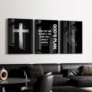 Modern Christian Art, Black & White Christian Artwork, Jesus Poster, The Last Supper, Hypebeast Decor, Masculine Wall Art Unframed Poster Photo Print unique  wall  art