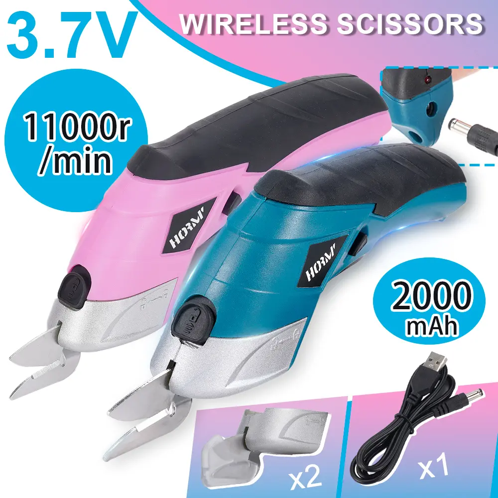 3.6V USB Scissors Rechargeable Electric Scissors - Portable Cordless Fabric Cutting Machine for Wallpaper, Fabric, Leather, Cardboard, Plastic, and Craft Materials