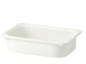 IKEA TROFAST Storage Box, White, Pack of 9, Durable Plastic Storage Bins for Toy Organization, Kids Room Storage Containers, Stackable Home Organization Boxes for Shelving System