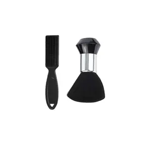2-Piece Barber Neck Duster,neck duster,Cleaning brush Set with Scrub Handle, Board brush, Plastic Material