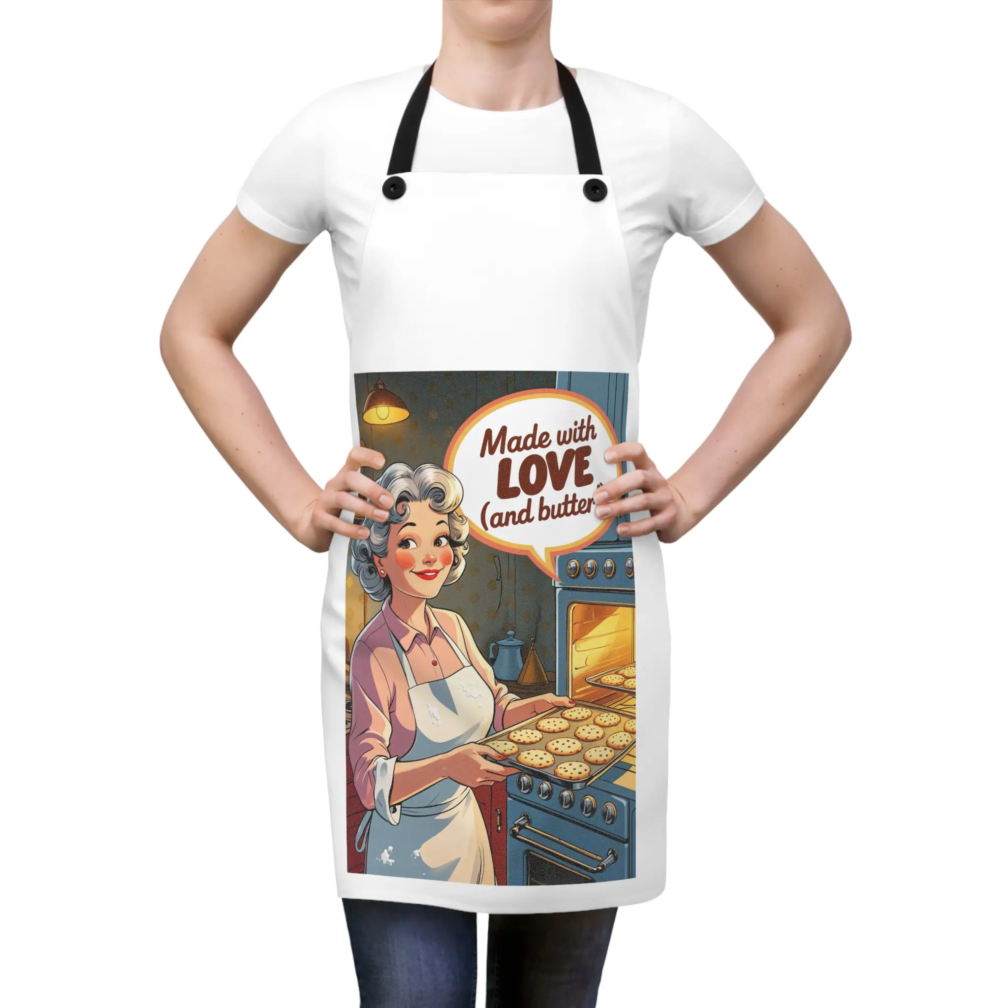 Grandma cooks Apron (AOP)