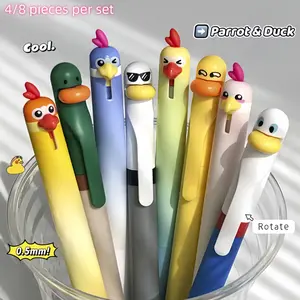 Creative Fun Stress Relief Fast-Drying Ballpoint Pen, 0.5mm Tip, Funny Emoji Set, Office & School Supplies, Christmas Gift