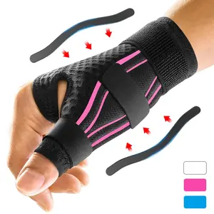 1Pcs Adjustable Wrist Brace with Triple-Strap System, Thumb Spica Splint Stabilizer for Trigger Thumb Support Fits Left or Right Hand for Men Women Sports Work Healthcare