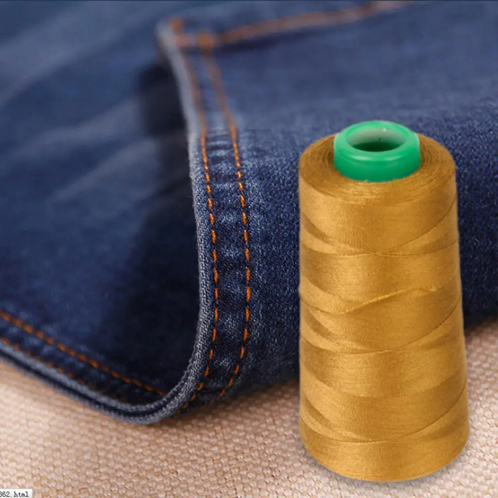 8000 Yards Sewing Strong Polyester Sewing Machine Heavy Duty Thread Solid Top Stitching Upholstery Repairing clothing Shirt Pants Locking edge DIY Sewing Accessories