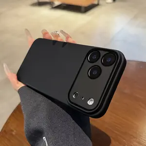 Lens Cover iPhone17/16/15/14/13/12/11 Pro Case New Black Night Matte 17 Pro Max Super Popular Air Luxury 15/14 Plus Protective Case