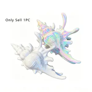 1PC Conch Hair Clip Boho Beach Style Large Claw Metal Shell Design Secure Hold for Women Summer Vacation Moments