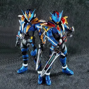 One Piece Kamen Rider Build Figure Set, Cross-Z & Cross-Z Magma Dual Form Collectibles ，Kamen Rider Cross-Z Action Figure, Two Forms with Swords & Articulated Joints，Tokusatsu Anime Figure, Kamen Rider Set for Fans & Desk Display