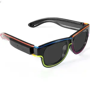 luminous sunglasses recharge able,Light up rave party glasses for night club festival Misc