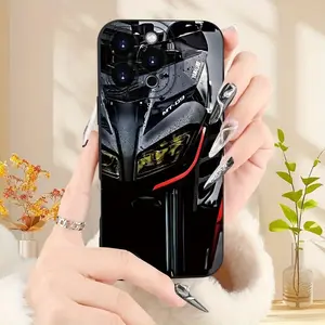 A Cool Modified Motorcycle Head Pattern Matte Phone Case, Suitable for iPhone 17 Air/16 Plus/15 Pro Max/14 Pro/13/12/11/XS Max/X Phone Case, Perfect Gift for Motorcycle Enthusiasts' Family, Friends, Lovers, Boyfriends on Holidays MS328
