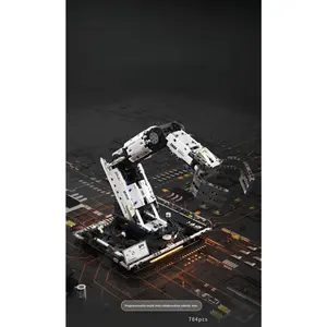 Mechanical Arm Programming Electric Remote Control Robot Assembling Building Blocks 784pcs