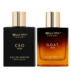 The Sigma Male by Luxurys | 2x100ml Perfumes | CEO Man & G.O.A.T. Man | Perfume for Men | Long Lasting Fragrance | Eau De Parfum