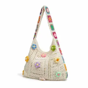 Women's Retro Floral Patchwork Messenger Bag, Boho Crossbody Purse, Hand-Washable Lightweight Casual Shoulder Tote for Daily Use, Sports & Outdoor Activities, Purses Crossbody Bag, Crossbody Bags For Women