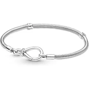 Pandora Moments Infinity Knot Snake Chain Bracelet 590792C00