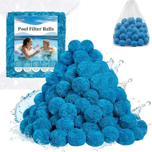 3.1 lbs Pool Filter Balls for Sand Filter Pump, Reusable Eco-Friendly Sand Filter Media for Above Ground Pools, Aquariums, Fish Tanks, Replaces 100 lbs Pool Filter Sand, Blue
