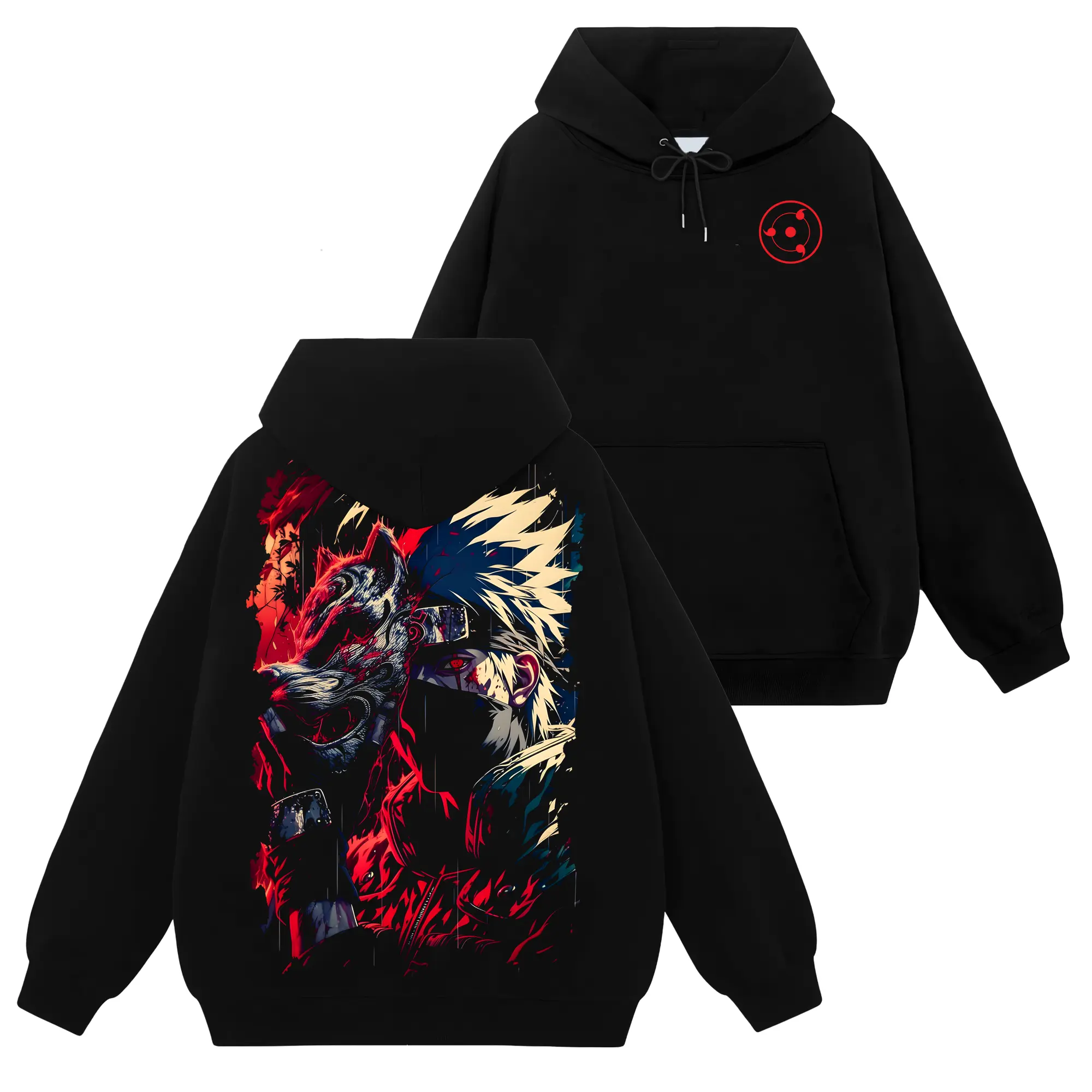 [Shinobi Shop] Limited Kakashi Hatake - Naruto Shippuden #43 Hoodie T-Shirt Sweatshirt, Retro Vintage Unisex Graphic 90s Cotton, Gift For Wibu, Anime Manga Y2K Streetwear Apparel Everyday