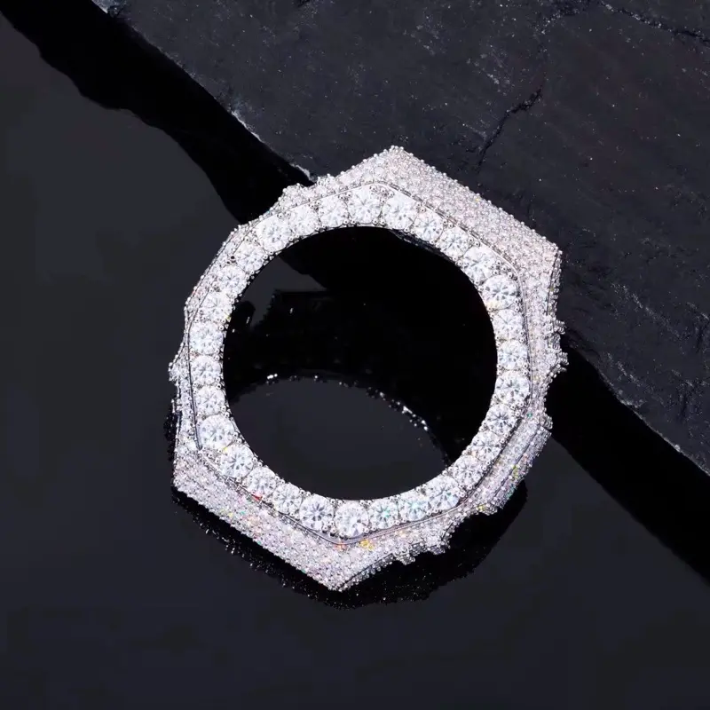 S925 Moissanite Bezel for GA-2100 GShock Watches CZ or Moiss, S925 or Copper options available