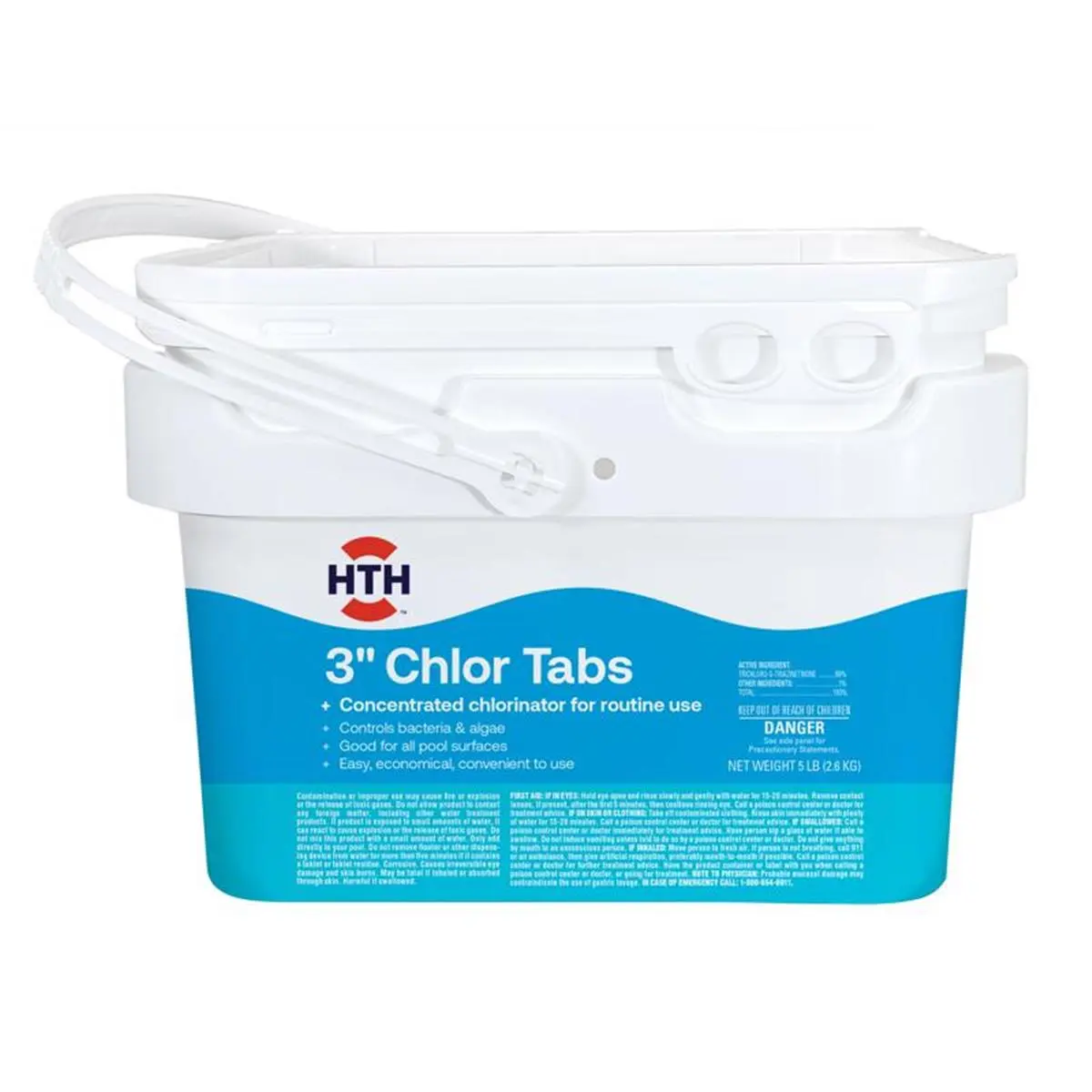 212 MAIN 5 lbs Concentrated Chlorine Pool Cleaner Tablets, Sunproofed Water Sanitizer, Aquatic Fitness Equipment Accessory for Outdoor Swimming Pools