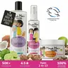 Maya Mari Kids Unisex Youth Curly Hair Products 3-Piece Haircare Set - Gentle Coconut Cleanser 2-in-1 Shampoo Conditioner, Hair Cream, Detangler Spray for Daily Cleansing, Moisturizing, Detangling