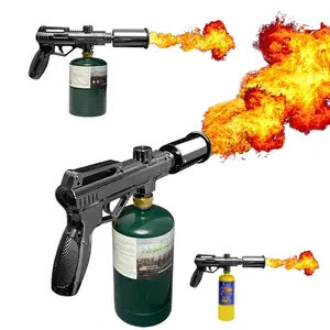 POWERFUL Cooking PropaneSearing Torch, with Adjustable Flame - Ergonomic 13" Flamethrower BlowTorch, KitchenCulinary Torch Campfire Starter, Grilling And BBQ Tool ForSteak Bakeware Charcoal (Tank Not Included)