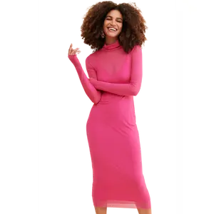 Shailene Mesh Dress Azalea Pink