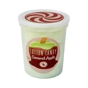 Chocolate Storybook Cotton Candy Caramel Apple Tub Soft Fluffy Sweet Air-Spun Delicacy Made in USA
