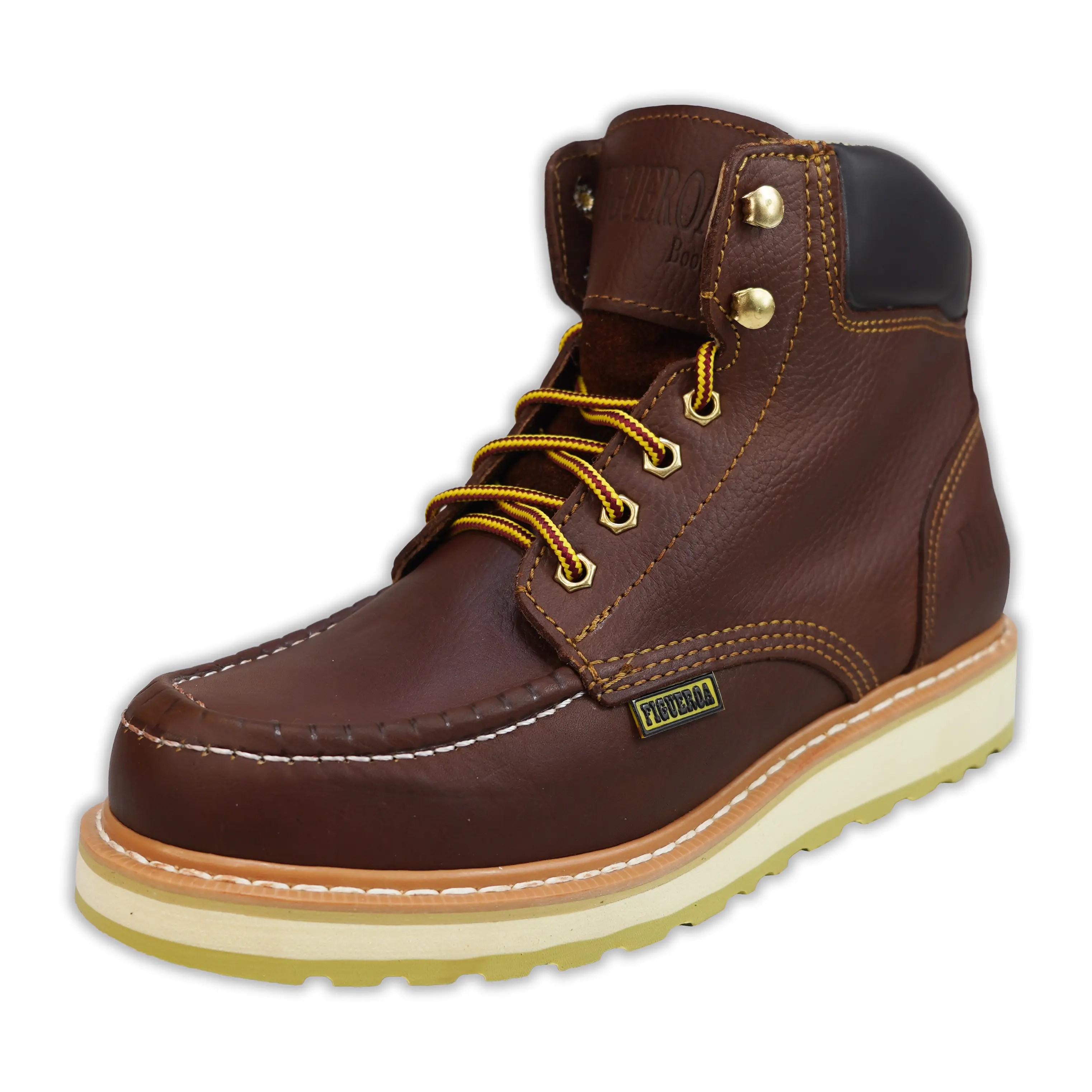 Men's 434 Roble Lace Work Boot Moc Toe Slip Resistant Wedge Work Boot / Botas de Trabajo Made in Mexico