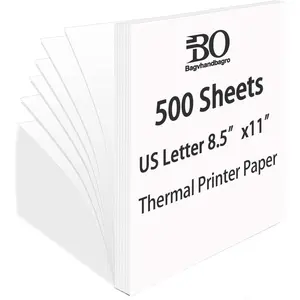 Single Thermal Paper Letter Size for Thermal Printer  Portable Printer Inkless Wireless Printer for Home Office Use Advanced Value Set